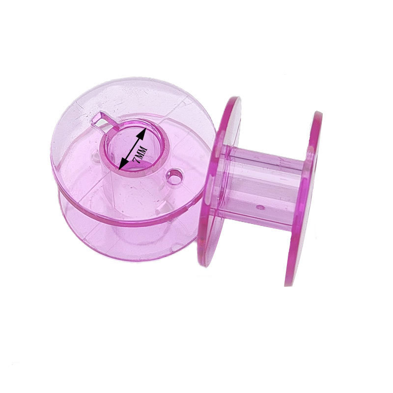 Fábrica al por mayor universal máquina de coser cilindro de bloqueo engrosada bobina accesorios 2518P traje de bobina de plástico transparente