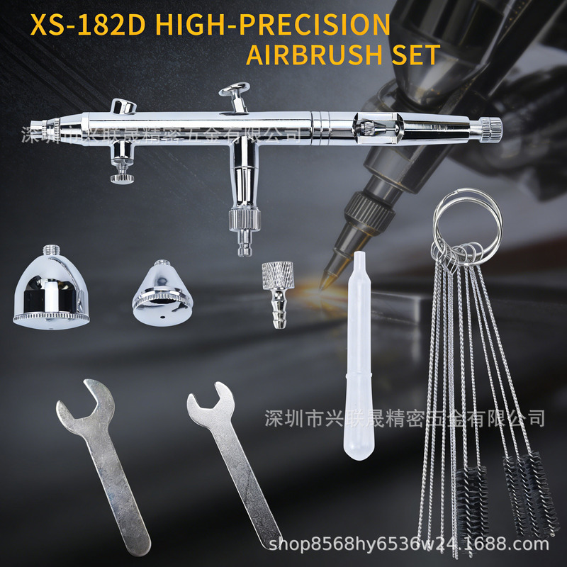 Airbrush Spray Gun Xs-182D Professional Grade Model Spray Painting and Coloring Mini Airbrush Set Airbrush Spray Gun Xs-182D Professional Grade Model Spray Painting and Coloring Mini Airbrush Set