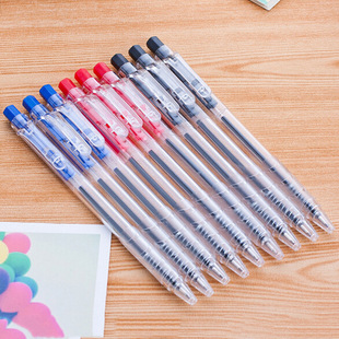 Side jump simple push type ballpoint pen wholesale 0.7mm ball pen