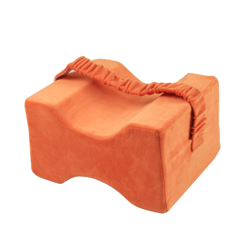Almohada para piernas de Amazon con espuma viscoelástica de rebote lento, almohada para piernas y pies para mujeres embarazadas, almohada para rodillas, espuma viscoelástica para aliviar la presión y relajarse.