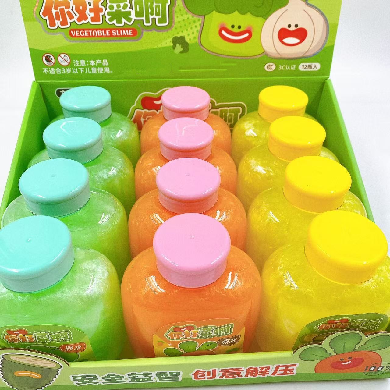 Nuevas gotas de agua falsas de colores, botellas de espuma de espuma de espuma, leche de abrazo, descompresión, juguetes para niños, limo fluido de arenas movedizas