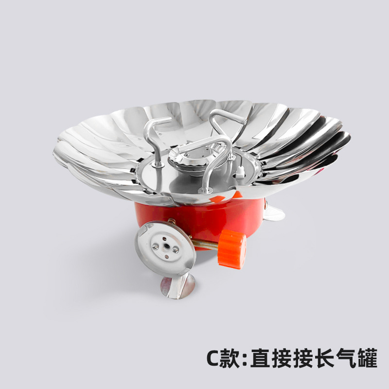 Estufa cuadrada pequeña para acampar al aire libre, cocinar, hervir agua, estufa de cassette plegable, estufa cuadrada pequeña, esencial para acampar.