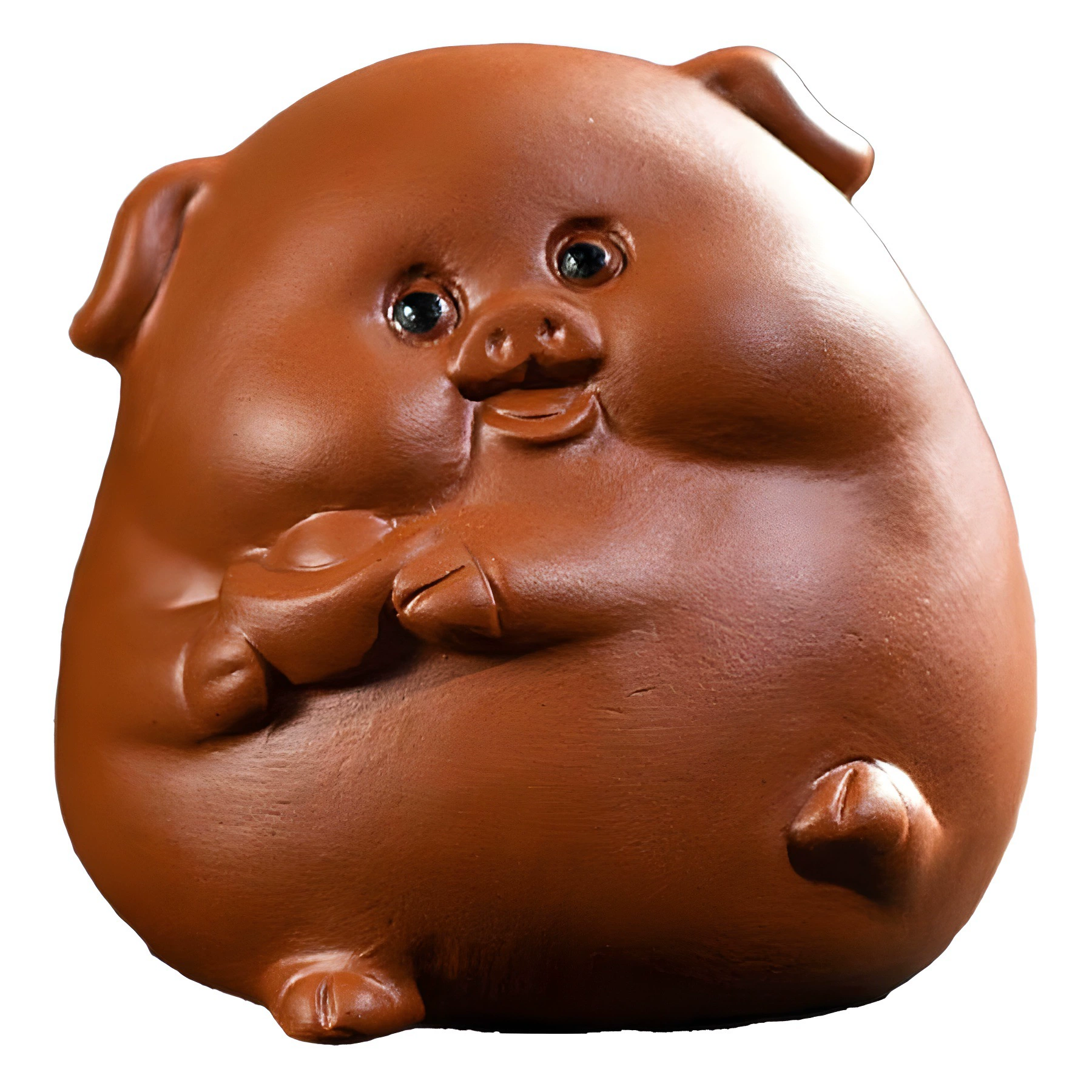 Милый Xiaofu pig фиолетовый песок чайный питомец декор бутика может зарабатывать деньги чай чтобы поиграть чайный треугольник чайный стол чайный набор