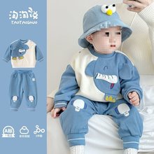 男童春装小童婴儿套装婴幼儿分体两件套春秋一岁儿童宝宝开春衣服