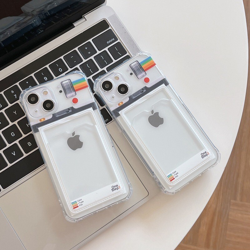 Transparent Card Holder Can Hold Photos Iphone17Pro Protective Case Apple16Promax Cartoon11Soft15Transparent7