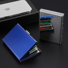 金属防盗刷防消磁卡包大容量多卡位名片包卡片包屏蔽NFC 卡盒卡套