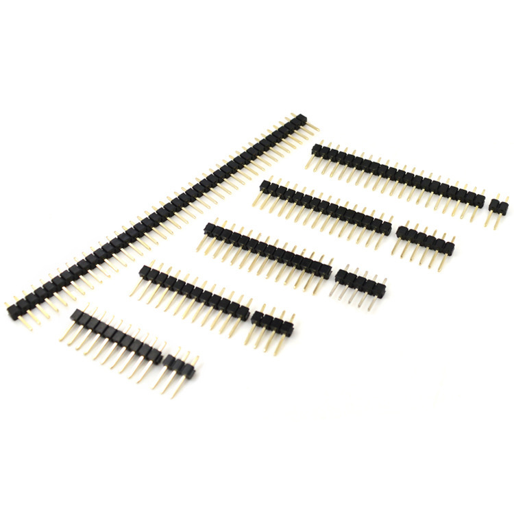 Pinboard with 2.54mm spaced single-row straight pins and 2.0mm single-row straight pins, 23456789P-40P pins
