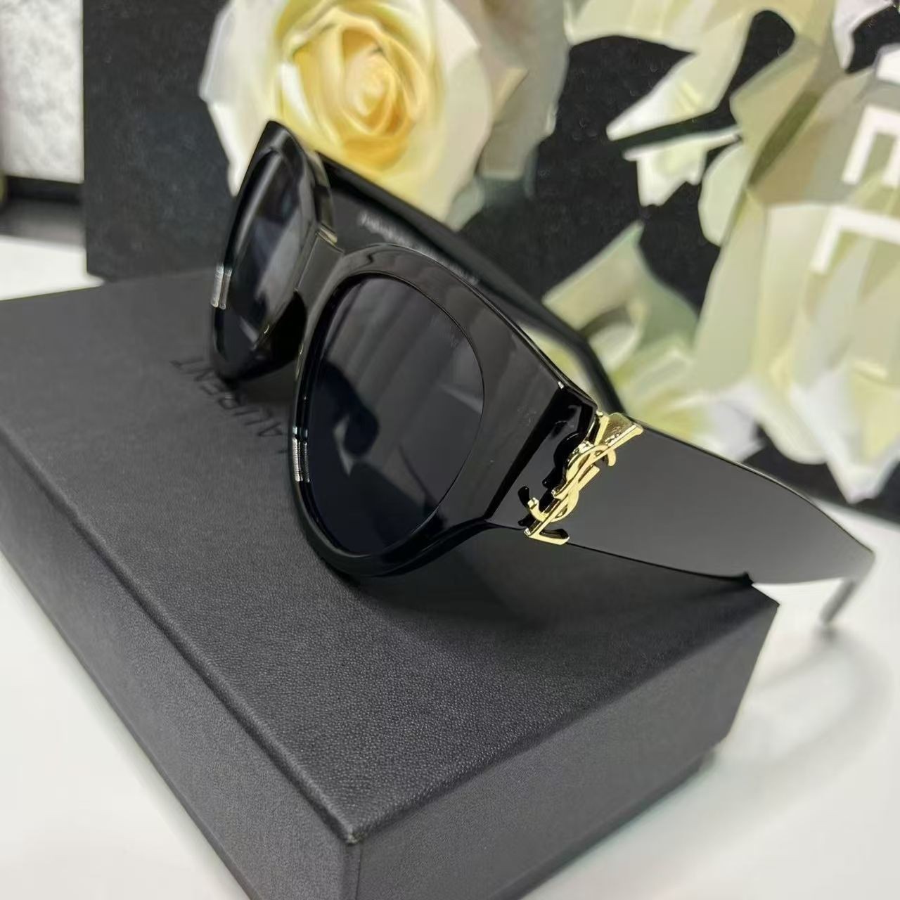Y's New M94 Cat-Eye Women's Sunglasses, the Same Style as Rose Park Chae-Young, Fashionable Sun Protection Sunglasses Wholesale