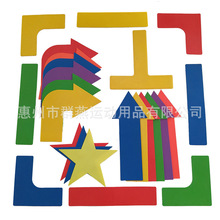 匹克球拍平面标志碟地标垫足球训练盘标志物记网球场地线训练标记