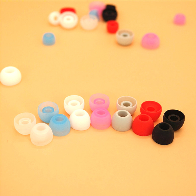 High-end 4.5mm in-ear bowl-shaped silicone earphone cap earphones with soft texture and eight colors