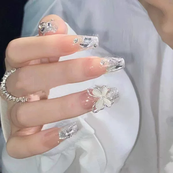Handmade Wearable Nails, Pure Desire Style, Spicy Girl Cat-Eye Butterfly Boutique Nail Art, Fine Dog-Shaped Wearable Nails, Fake Nails Wholesale