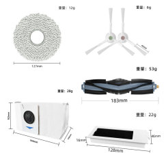 Suitable for Ecovacs sweeping robot T20pro/Max accessories cleaning liquid mop rag edge main brush cover dust bag