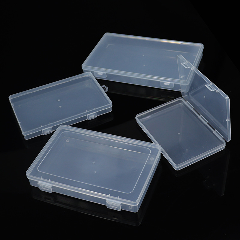 Cross-border Rectangular with Lid PP One-piece Double-button Plastic Box Document Bill Fit Box Dustproof Household Storage Box Cross-border Rectangular with Lid PP One-piece Double-button Plastic Box Document Bill Fit Box Dustproof Household Storage Box