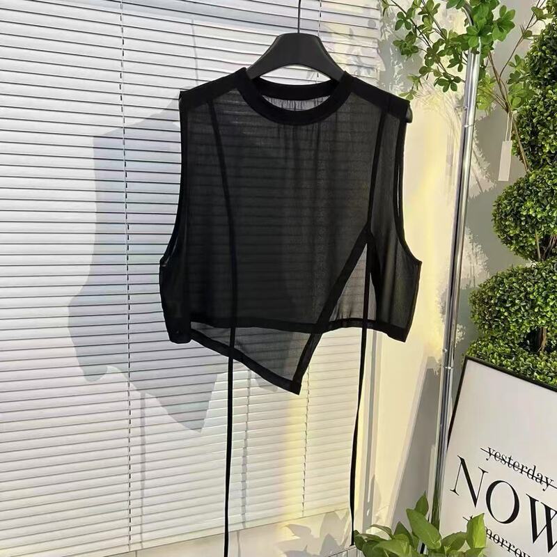 2025 New Sleeveless Top Summer T-shirt Slim Joker