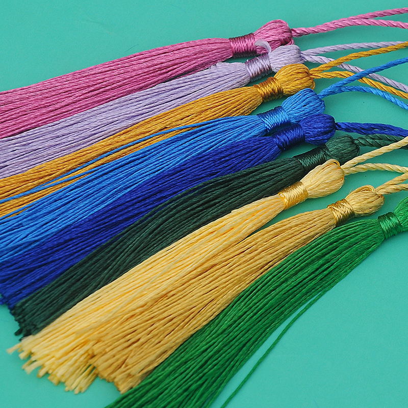 厂家直销8CM小流苏拖把穗服装扇子小吊坠喜盒红包穗子小吊穗花边