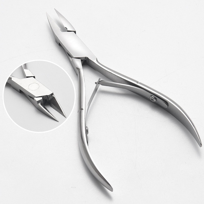 Cross-border professional stainless steel toenail clippers for ingrown and thick nails, foot care tools, jewelry removal pliers