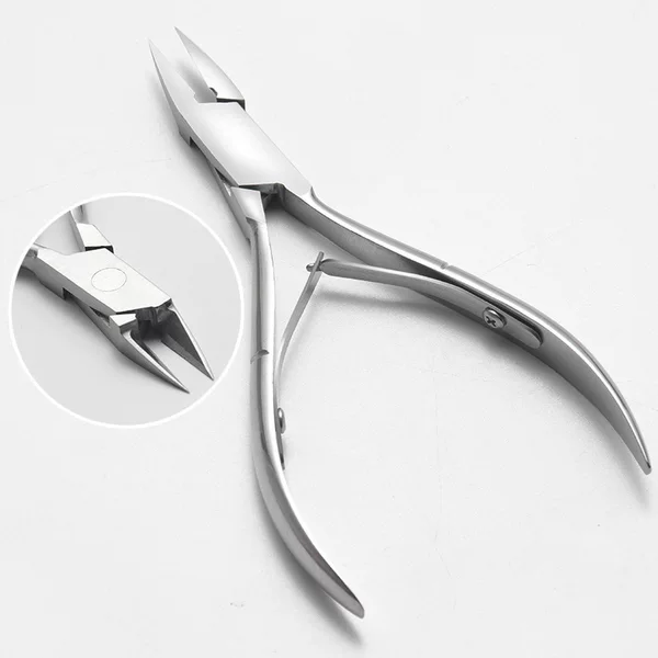 Cross-border professional stainless steel toenail clippers for ingrown and thick nails, foot care tools, jewelry removal pliers