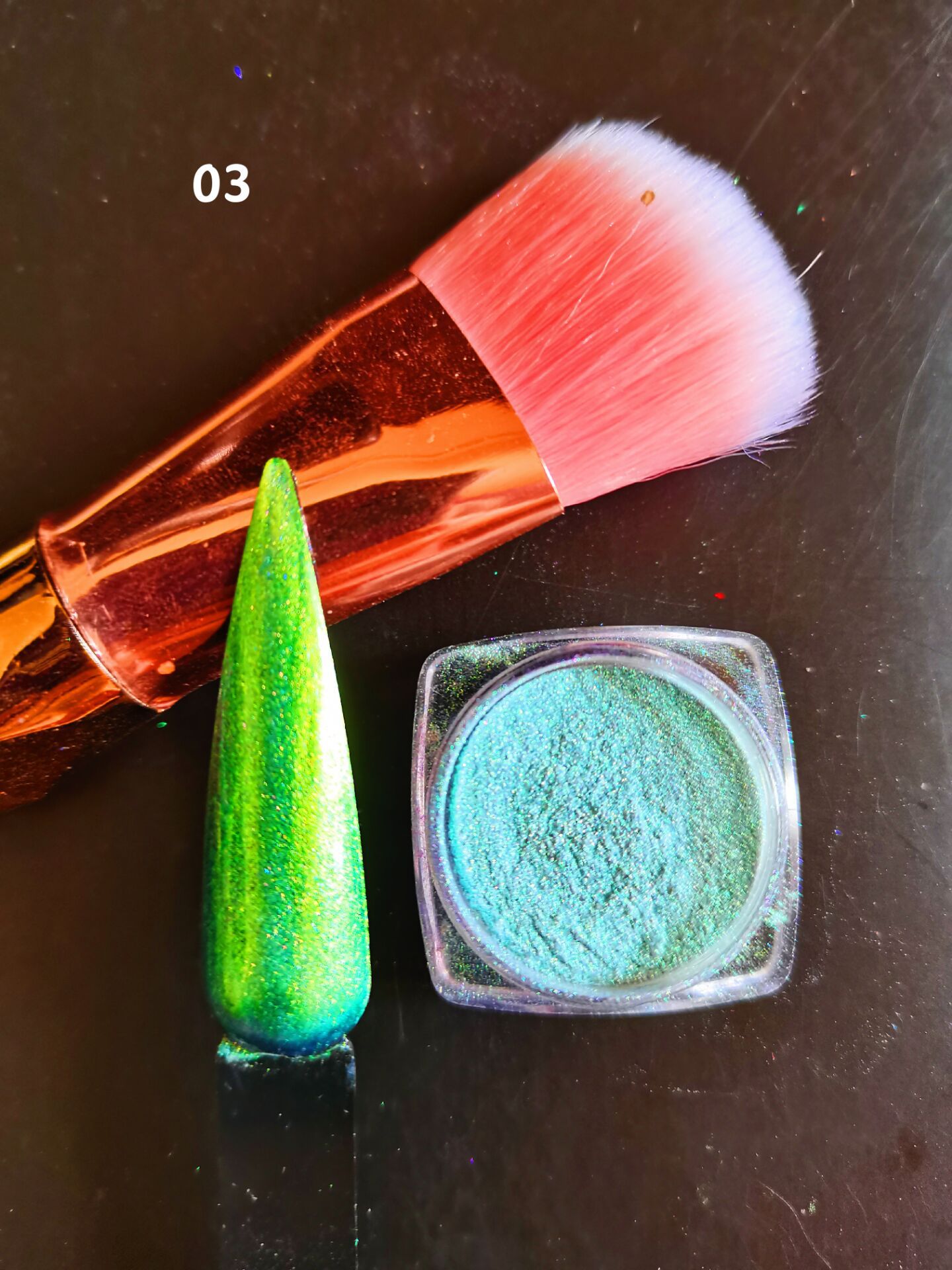 高品级柔美亮泽仙仙粉梦幻极光粉霓虹粉变色材料批发