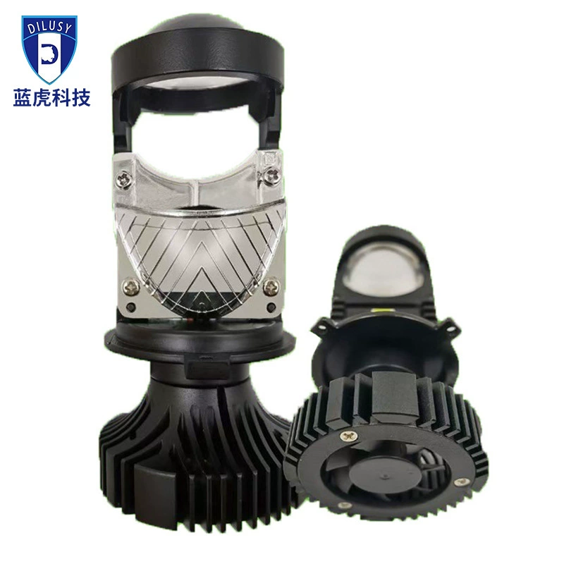 Автомобильные светодиодные фары H4, мощные, для дальнего и ближнего света, встроенный автономный тангенциальный прожектор, универсальная линза для мотоцикла, электромобиля