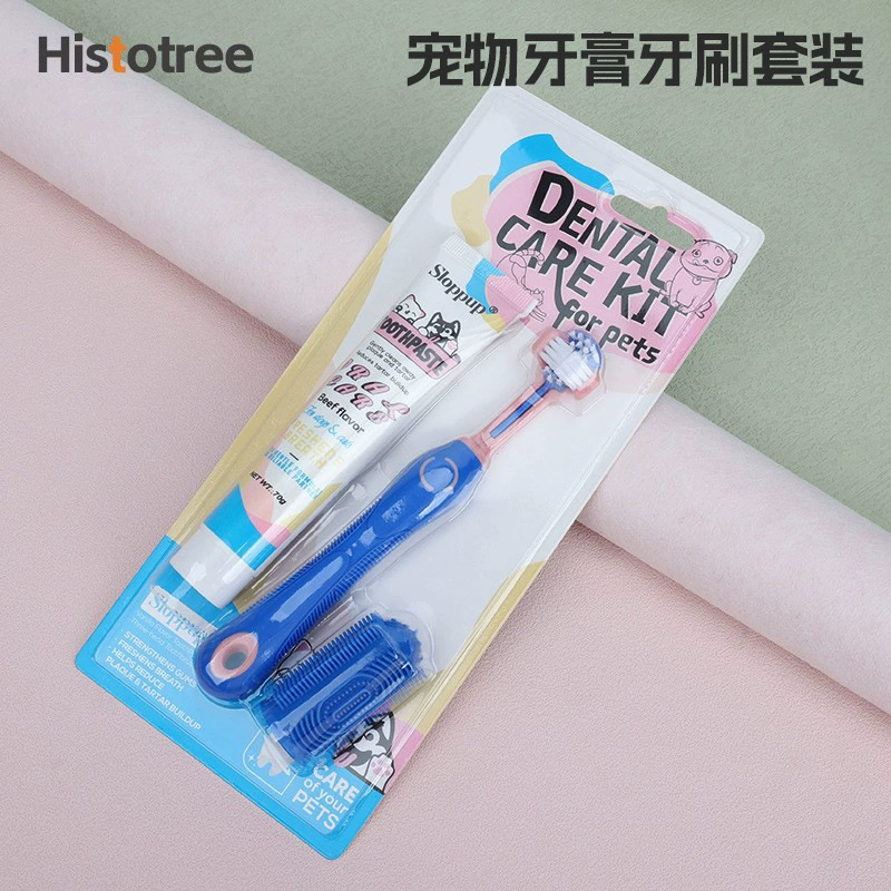 Домашняя зубная паста Зубная щетка набор кошачья зубная щетка кошачья собака пальчик собачья зубная щетка собака чистка полости рта товары для домашних животных оптом