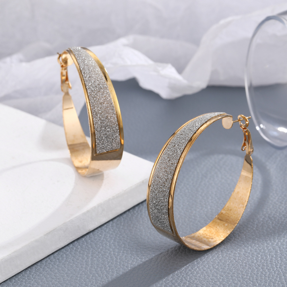 Exaggerated Round Earrings - Versatile Style