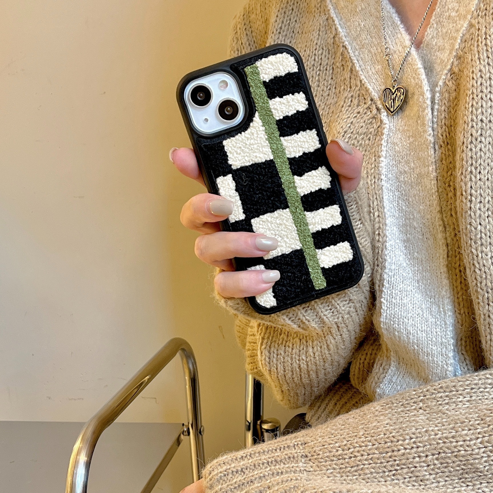 Cute Vintage Style Checkered   Phone Cases display picture 1