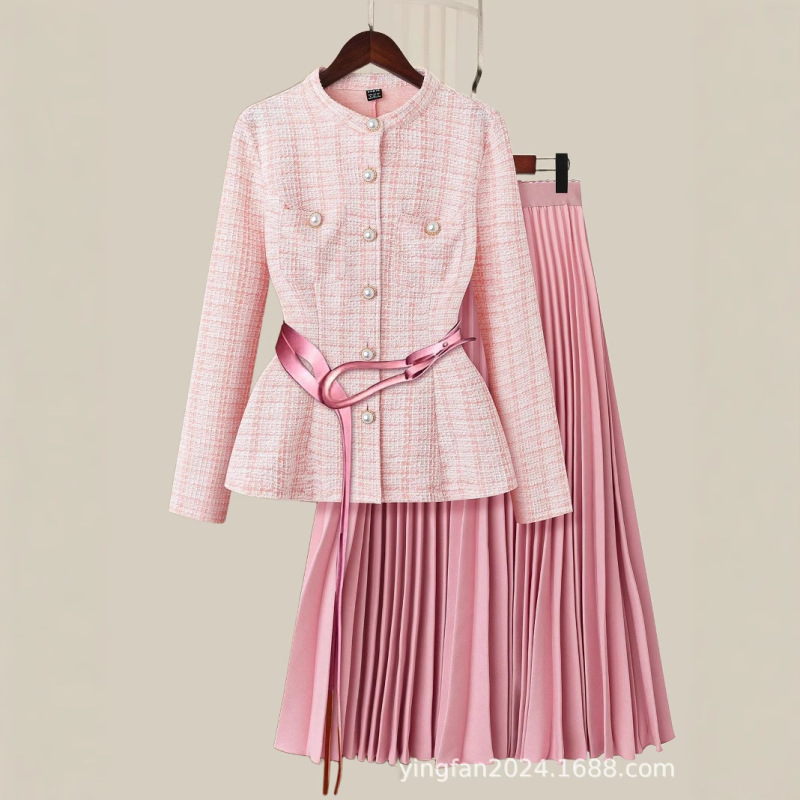 Amazon Tigtok Pinduoduo Export Cross-Border European and American Clothing Two-Piece Skirt Suit Does Not Include Belt