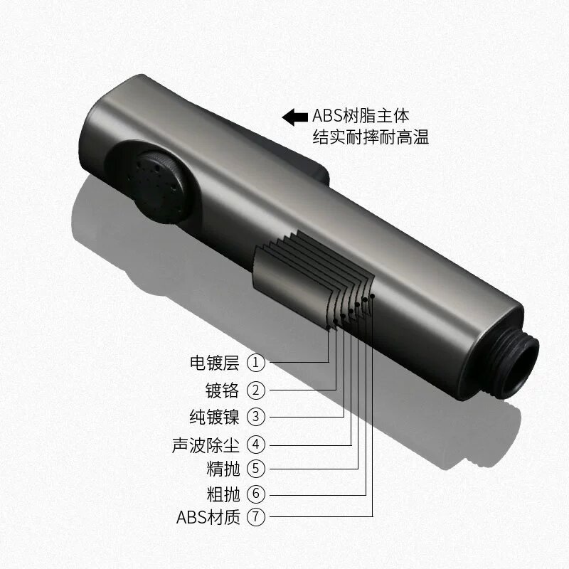 Household toilet spray gun companion, shower head, plastic hose, bidet, bathroom faucet, pressurized water gun undefined