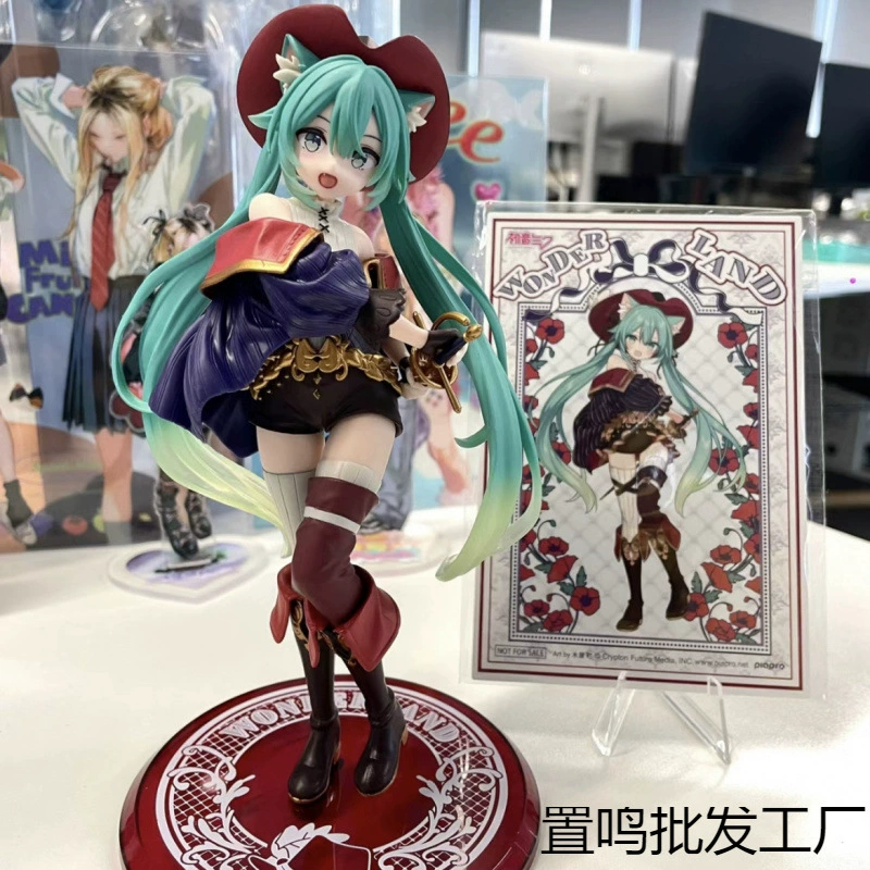 Хатсуне Мику Фэйриленд Валтэрлэнд Кот в сапогах Фигурка Hatsune Анимационная модель Украшение для прекрасной девушки Оптовая продажа