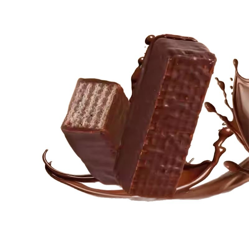 Hazelnut spread chocolate wafer cocoa powder sandwich biscuits coated food individually packaged pastries drop shipping