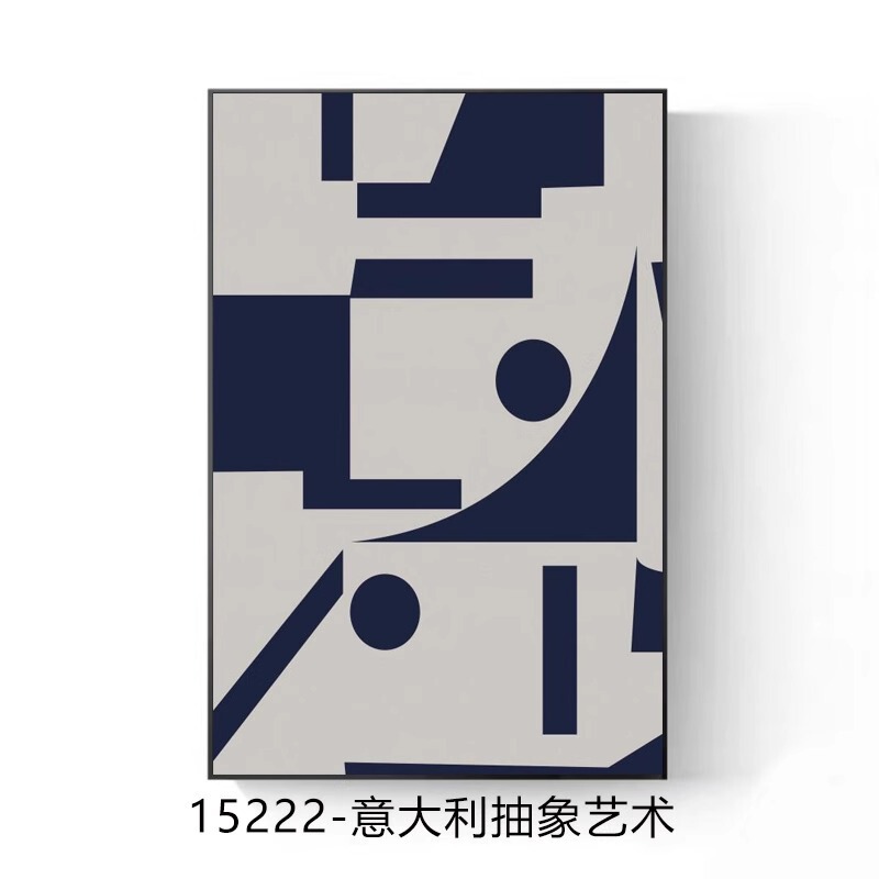 极简黑白灰客厅装饰画高级感铝合金框抽象挂画落地画玄关沙发壁画|undefined