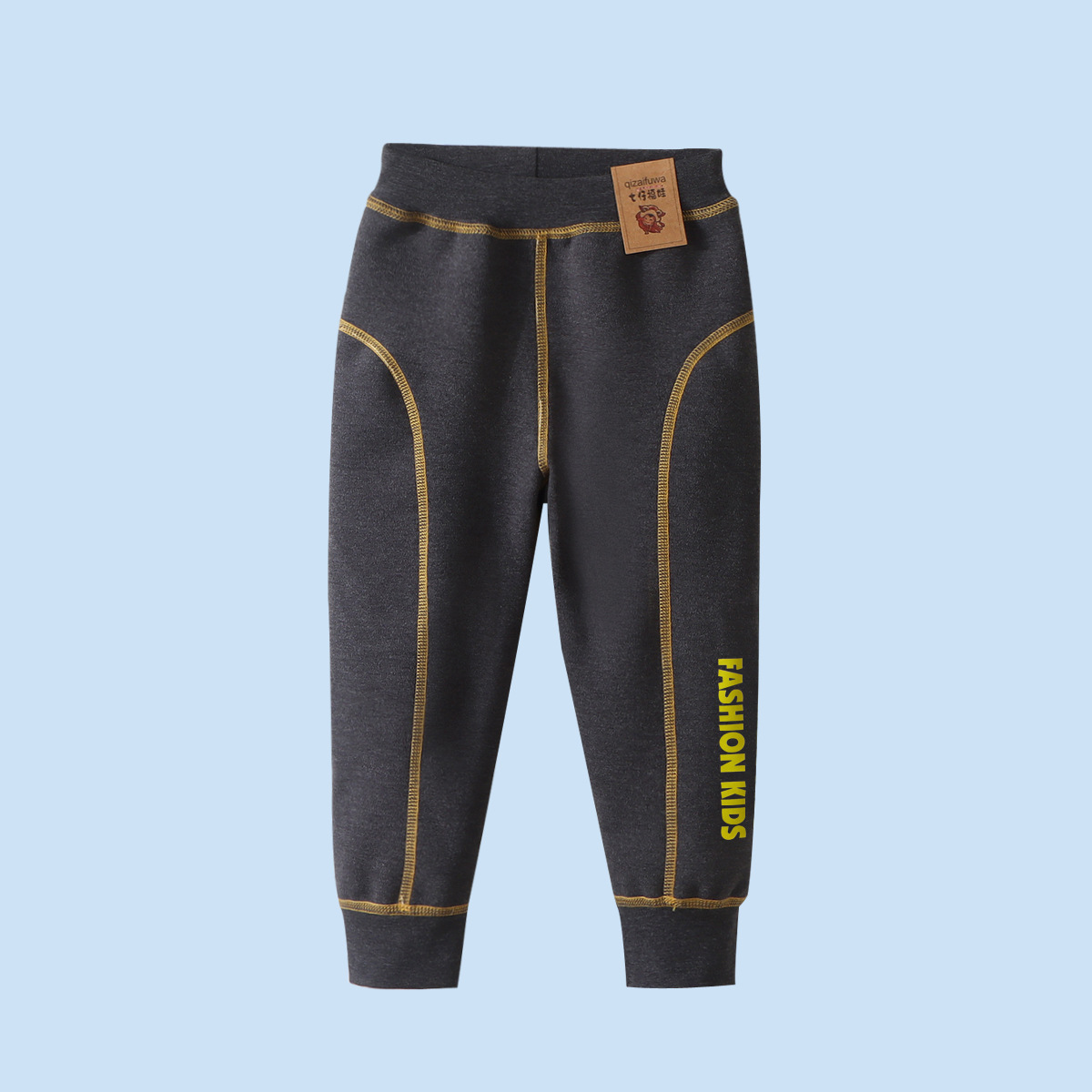 Pantalones de otoño para niños pantalones de calentamiento gruesos para niñas niños pantalones de algodón para estudiantes sin hueso de terciopelo leggings al por mayor