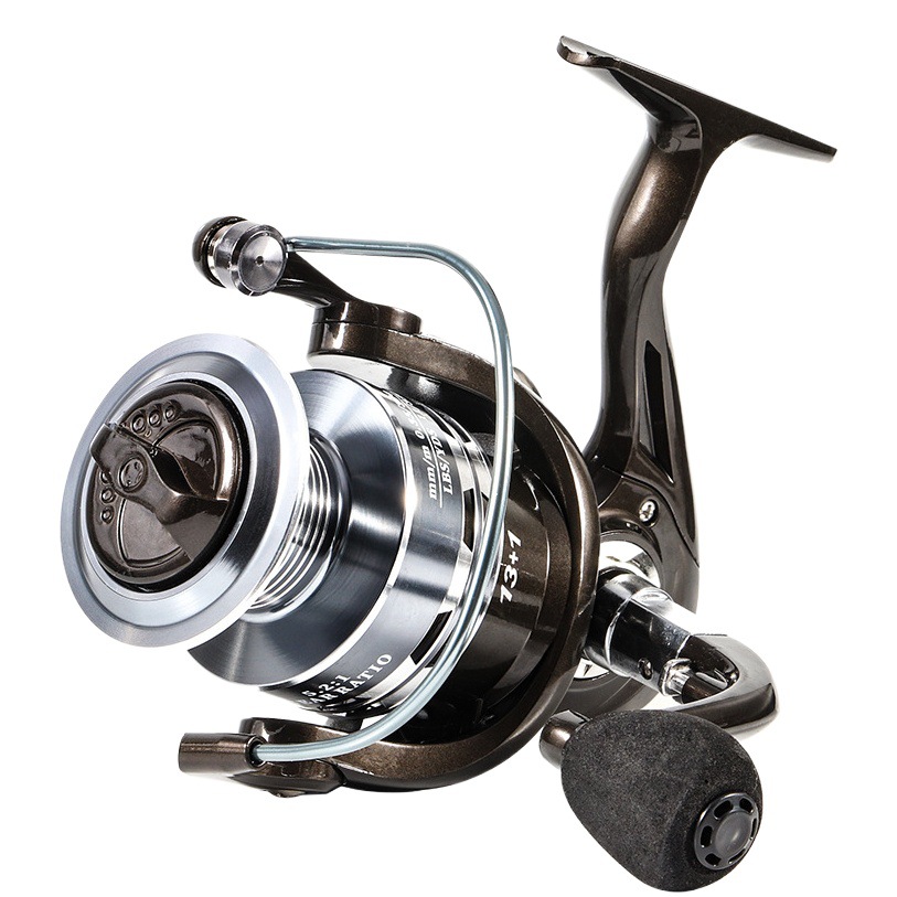 Rueda de pesca no brecha metal pesca carrete metal rodamiento rueda de pesca rueda Luya spinning rueda de pesca mar rueda de caña de pesca