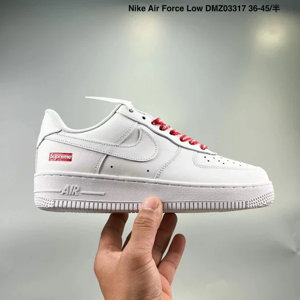 Air Force One Af1 Low-Top Sneakers for Men and Women, White Toe-Layer Cowhide Shoes for Men and Women, Versatile Sports and Leisure