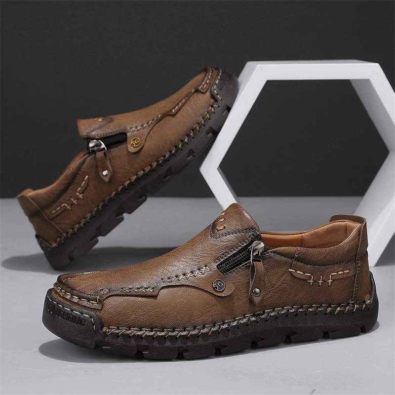 Shoes for leather shoes, low non-slip footwear for leisure, soft sole