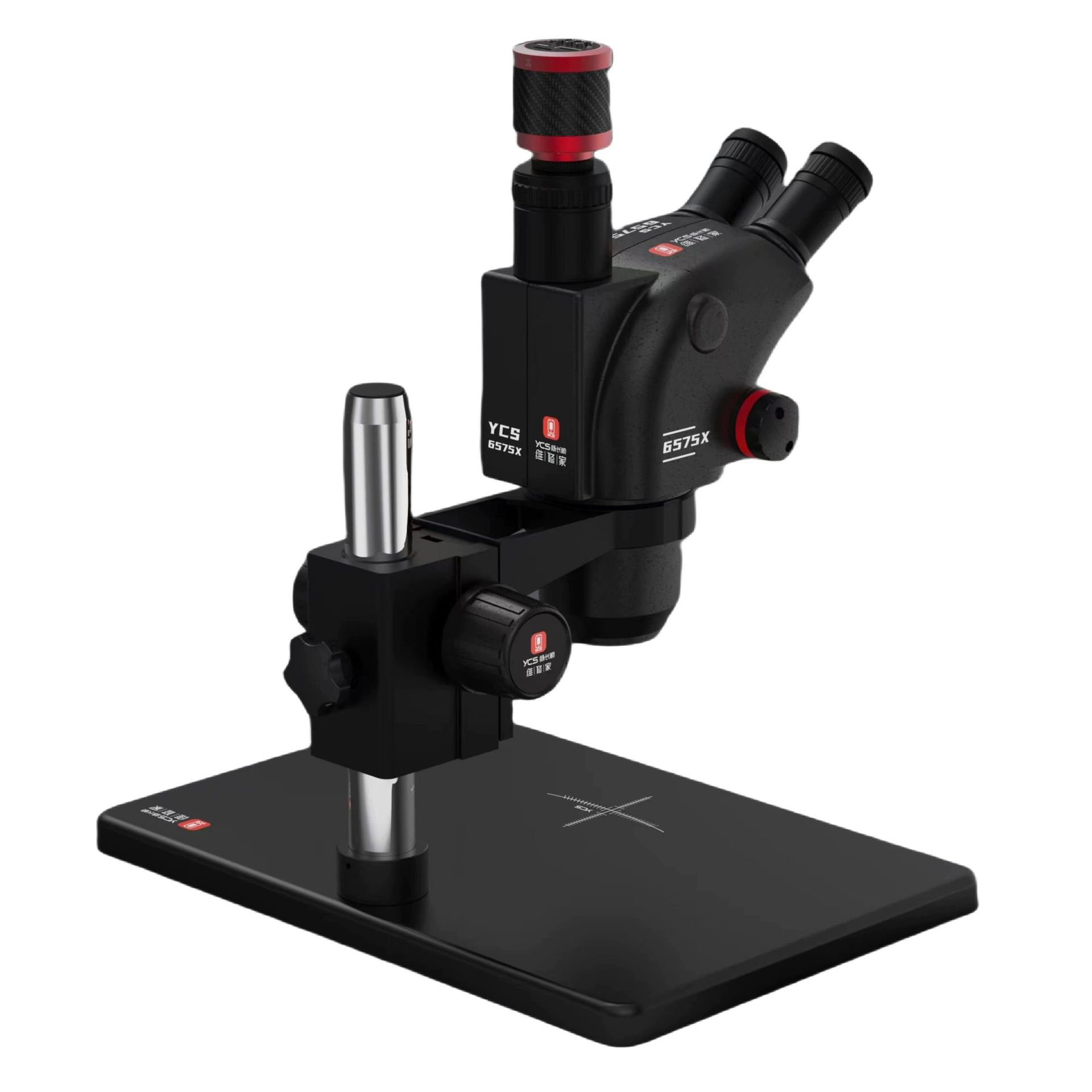 Microscopio Trinocular YCS-6575X de Yang Changshun Repair Shop, Zoom Continuo de 6.5-75x, Equipo de Reparación de Teléfonos Móviles