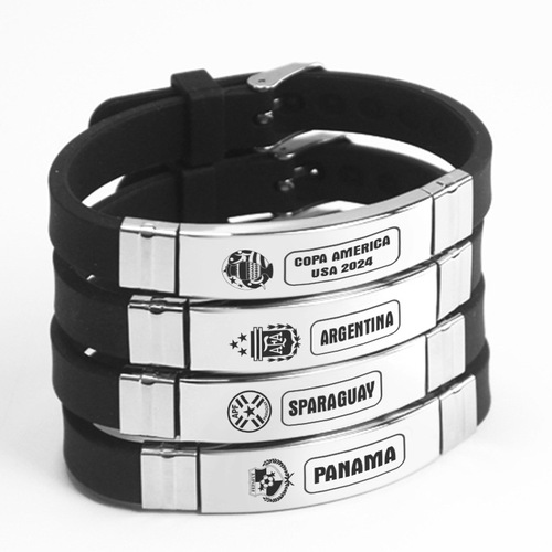 Copa América surrounding Argentine, Brazilian, Uruguay wristbands, bracelets, sports bands, fan accessories, decorative souvenirs