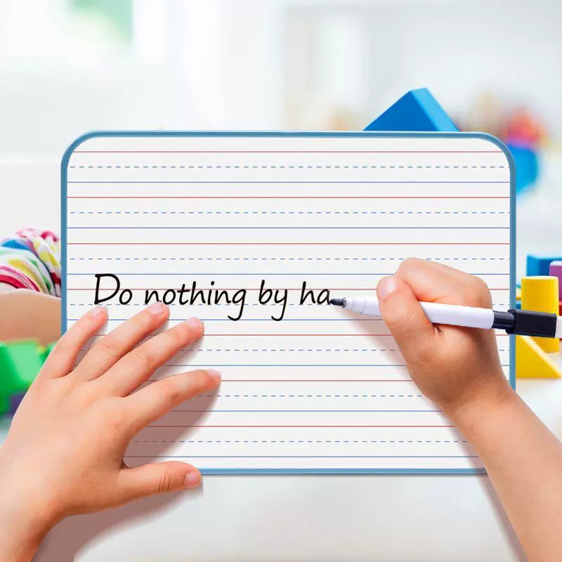 双面学生字母英语英文专用白板儿童教学循环可擦写便携家用写字板