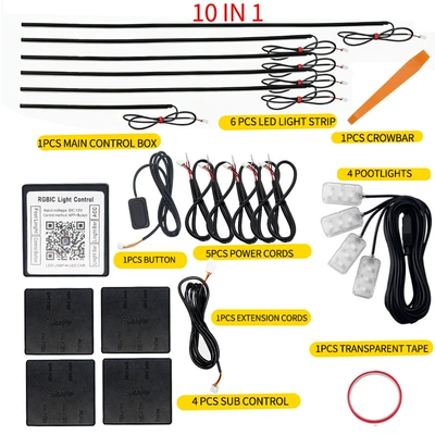 Car Atmosphere Light Hidden Acrylic Other lights - drag-ten