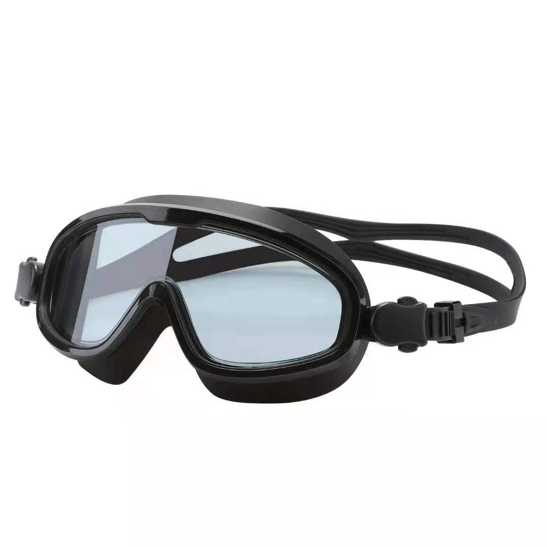 Electroplated for adults, anti fog and waterproof, large frame, high-definition new myopia swimming goggles_voghion.com