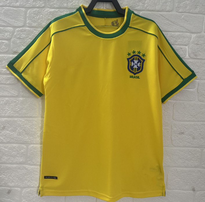 Camiseta de Brasil de manga corta retro 2002 Francia Chelsea Argentina Santas Portugal Camiseta de fútbol AC Milan
