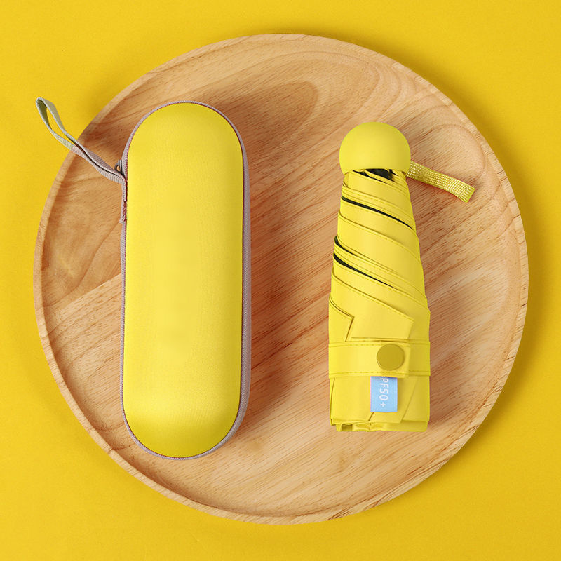 【5つ折り】メガネケース-イエロー