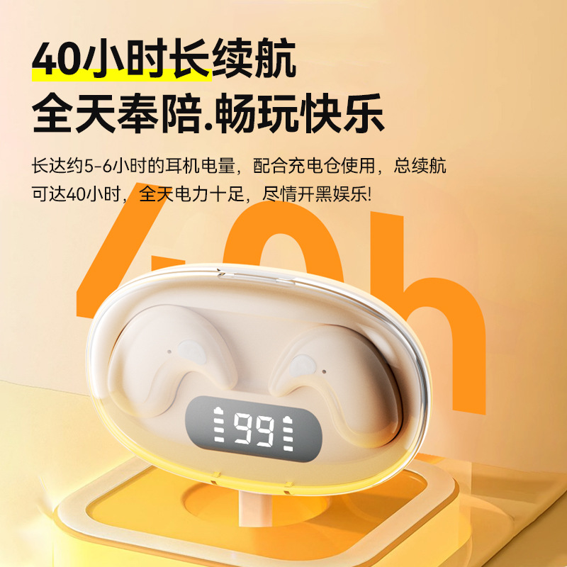 Fábrica de venta caliente de comercio electrónico X55 personalizada auriculares inalámbricos Bluetooth larga duración alta calidad de sonido transparente auriculares inalámbricos de visualización