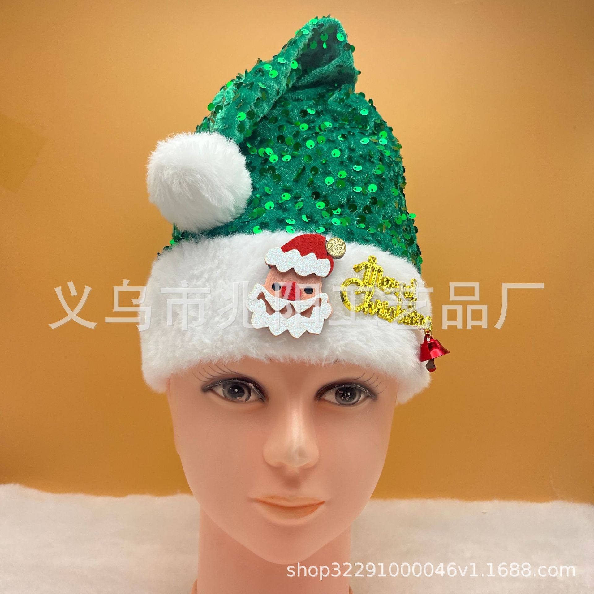 Papá Noel verde + letras