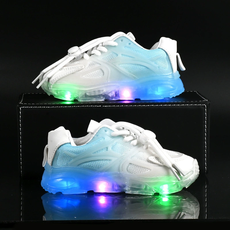 2024 новые детские светильники кроссовки дышащие сетчатые ботинки папы детские кроссовки