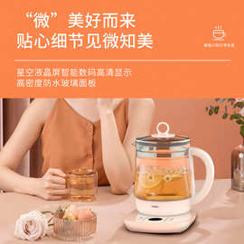 邻鹿养生壶LR017家用多功能全自动玻璃办公室1.5L容量煮茶器茶煮