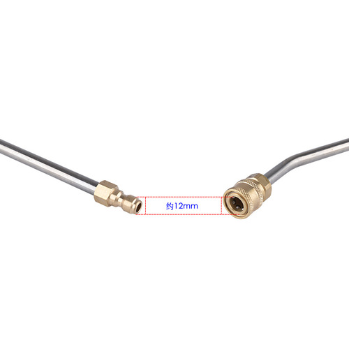 Manufacturer wholesale high pressure car wash water gun elbow 1/4 quick connect right angle 90 degree extension rod cleaning machine spray gun bent rod