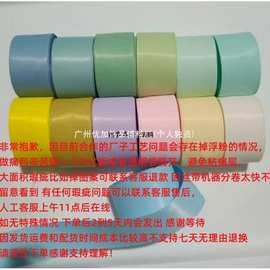 J2.5厘米消光丝带哑光奶油马卡龙色软萌洛丽塔头饰吧唧托diy5码价