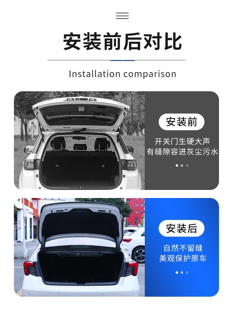 Toyota's Full Range of Special Trunk Seals, Rear Trunk Seals, High Temperature Resistance, Waterproof, Dustproof, Noise Reduction and Silent Strips