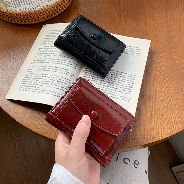 New Women's Wallet, High-End Short Wallet for Women, Student Female Ins Wallet, Wallet Hand-Held Wholesale
